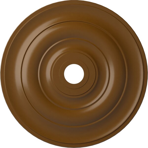 Ekena Millwork Jefferson Ceiling Medallion (Fits Canopies up to 5"), 26 1/2"OD x 3 5/8"ID x 1 1/2"P, Smokey Topaz CM26JESTF - main